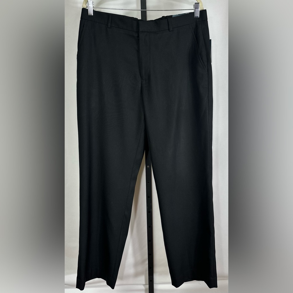 NWT Perry Ellis Slim Fit Dress Pant in Black Size 34W x 32L